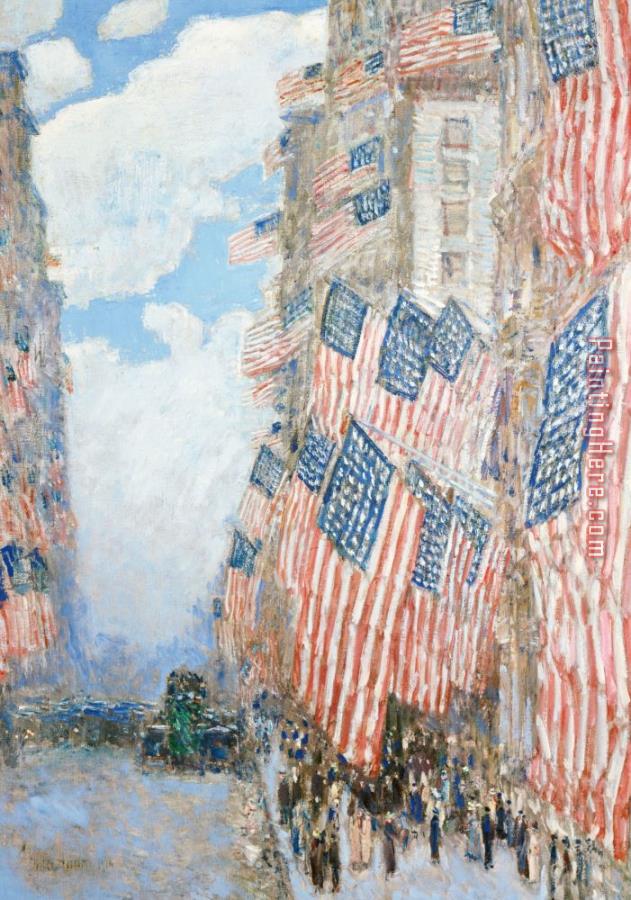 childe hassam The Fourth of July